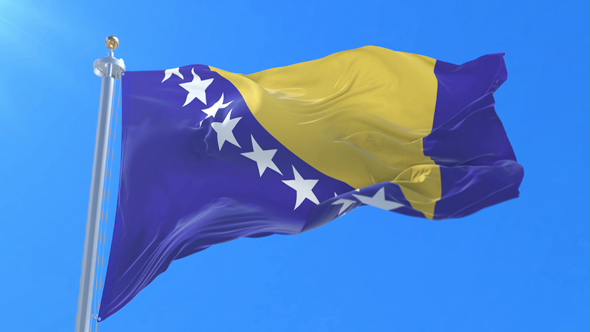 Bosnia and Herzegovina Flag Waving