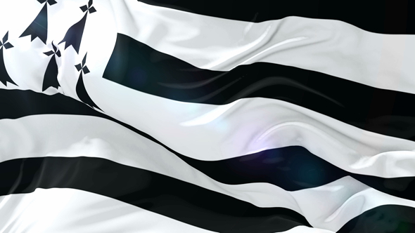 Brittany Flag Waving at Wind alt