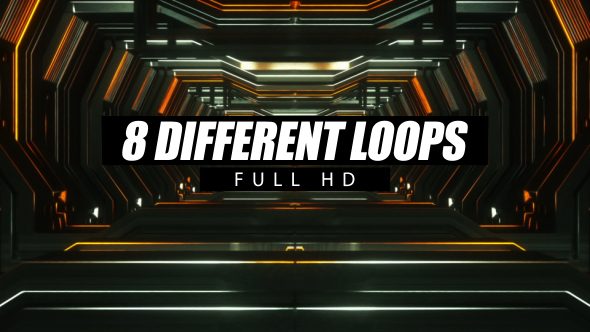 Tunnel Tech VJ Loop Background