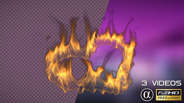 Heart Shape On Fire - 3 Pack alt