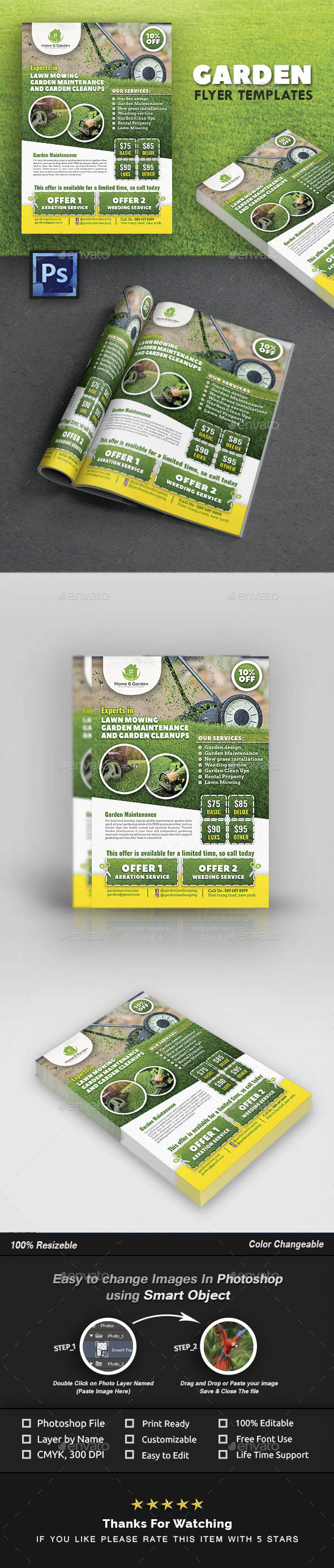 Garden Brochure Graphics, Designs & Templates from GraphicRiver