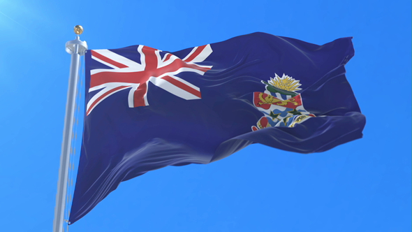 Flag of the Cayman Islands Waving