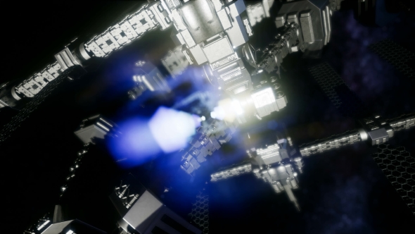 Spaceship Travelling Through the Universe alt