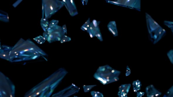 Broken Glass Pieces