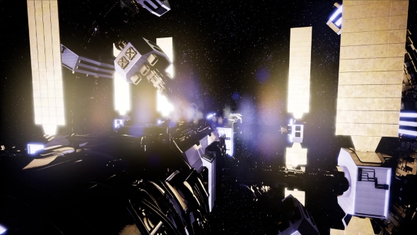 Spaceship Travelling Through the Universe alt