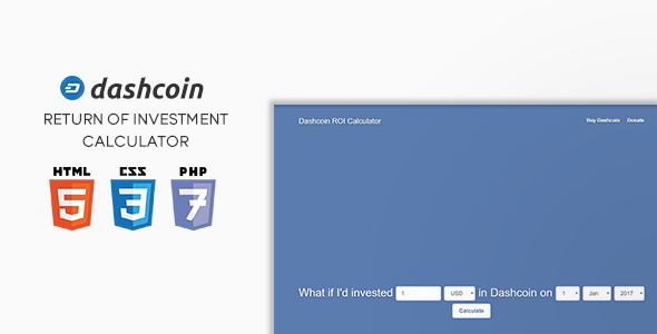 Dashcoin ROI Calculator