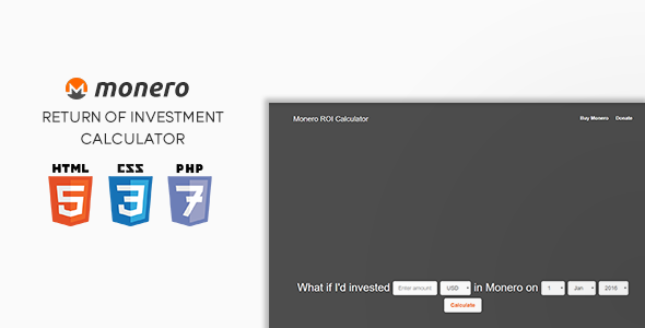 Monero ROI Calculator