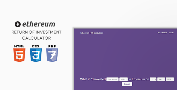 Ethereum ROI Calculator
