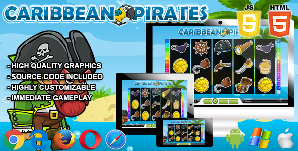 Caribbean Pirates - gra kasynowa HTML5