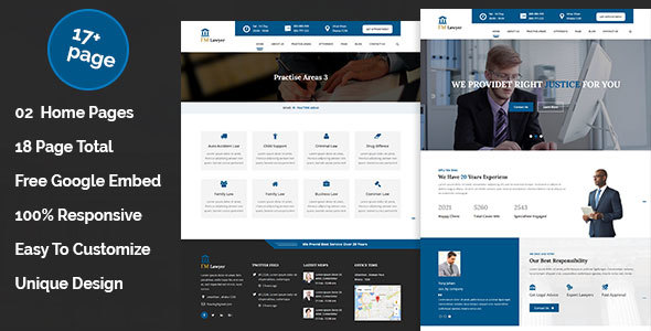 ImLawyer - Law Firm, Law Agency, Lawyer, Attorneys HTML5 Responsive Template