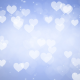 Hearts Bokeh on Blue Background - VideoHive Item for Sale