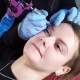 Beautician, Specialist of Permanent Make-up Is Applying Local Anesthetic Before the Eyebrows - VideoHive Item for Sale