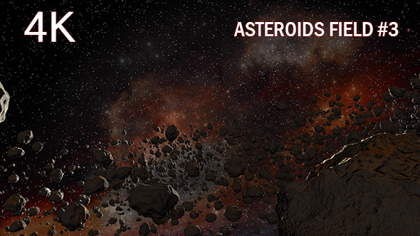 4k Asteroids Field