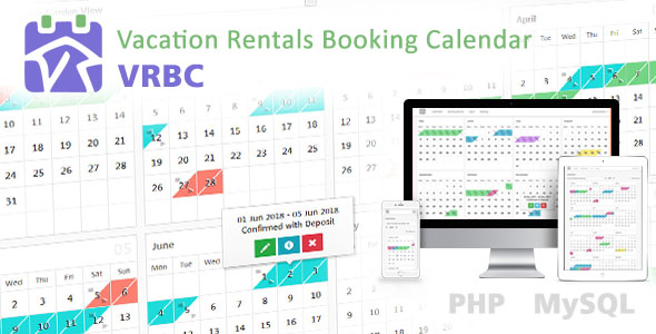 Vacation Rentals Booking Calendar