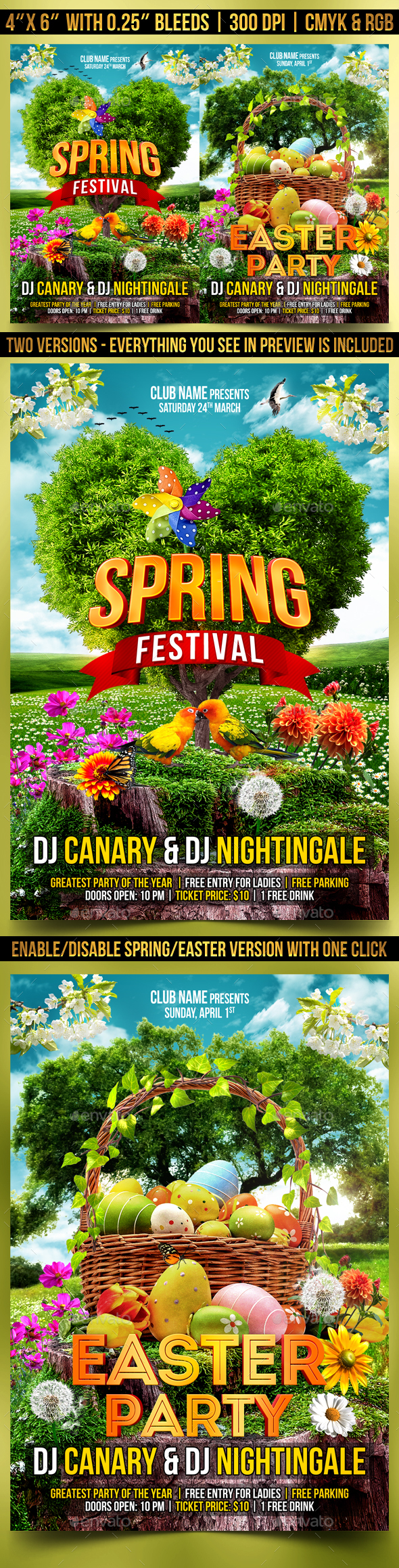 Spring and Easter Flyer Template