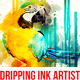 Dripping Ink Artist Painting Photoshop Action - GraphicRiver Item for Sale