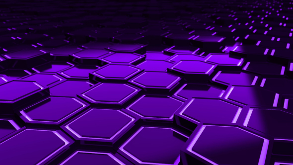 Purple Hexagons Loop