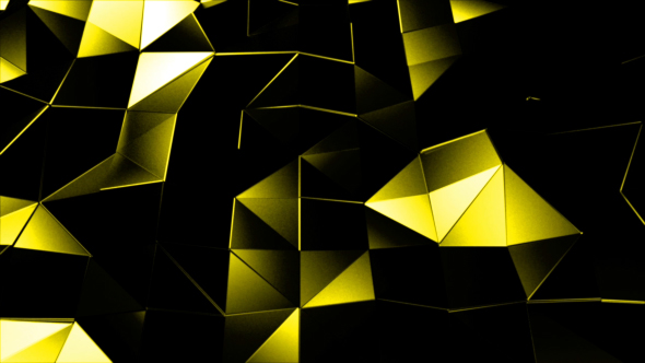 Triangle Polygons Loop Background Yellow Version alt