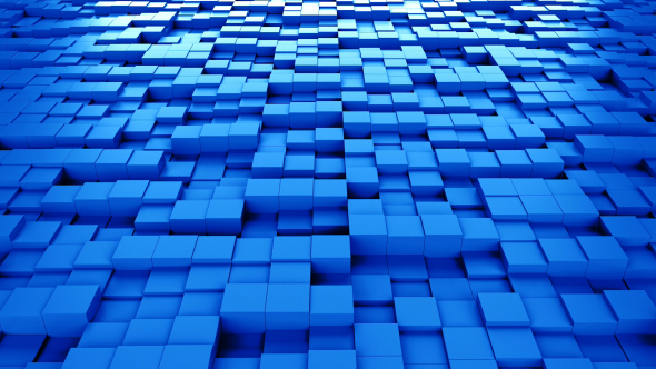 Blue Cubes Background Loopable alt