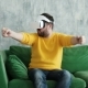 Future Is Now Handsome Man Playing Game in Vr Glasses - VideoHive Item for Sale