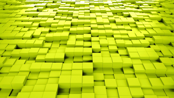 Yellow Cubes Background Loopable