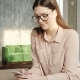Pretty Young Woman Using Smartphone Smiling Happy Indoors. - VideoHive Item for Sale