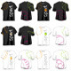 Sport T-shirts Designs Set - GraphicRiver Item for Sale