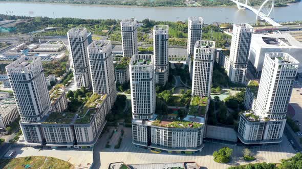 Nanjing City, Jiangsu Province, urban construction landscape