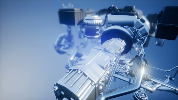 Detailed Car Engine and Other Parts alt