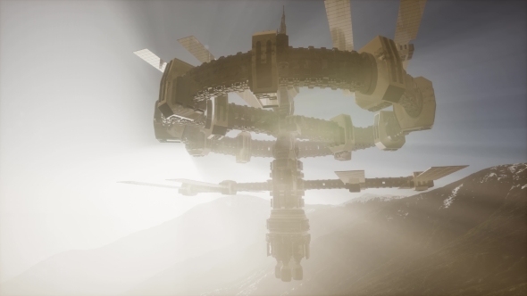 Alien UFO at Earth alt