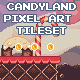 Candyland Pixel Art Tileset - GraphicRiver Item for Sale