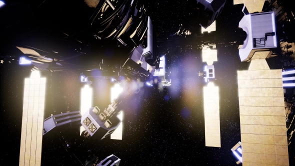 Spaceship Travelling Through the Universe alt