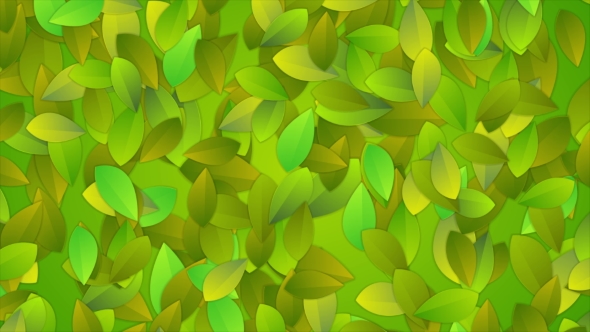 Bright Summer Leaves Abstract