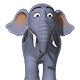 Cartoon Elephant RIGGED - 3DOcean Item for Sale
