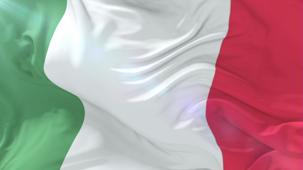 Flag of Italy Waving