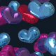 Heart Shaped Baloons Transition Footage Pink Blue Colors - VideoHive Item for Sale