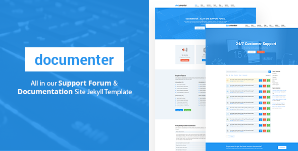 Documenter - All in One Support, Knowledgebase, Documentation Website Jekyll Template