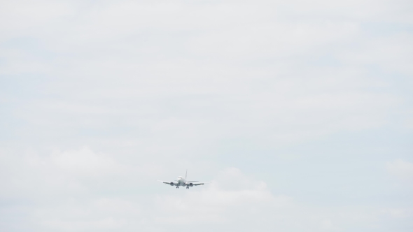 Airplane in the Clouds