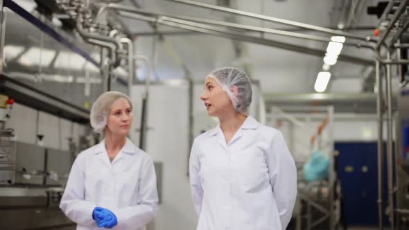 Women Technologists at Ice Cream Factory