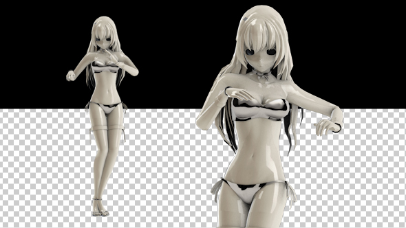 Robot Manga Character Dancing alt