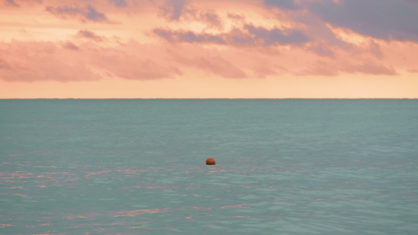 Buoy on the Suset Sea