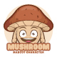 Mushroom Mascot Character - GraphicRiver Item for Sale