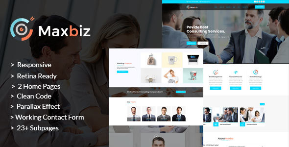 Maxbiz - Business Consulting and Professional Services HTML Template