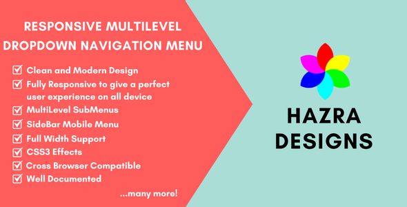 CSS3 Responsive MultiLevel DropDown Navigation Menu