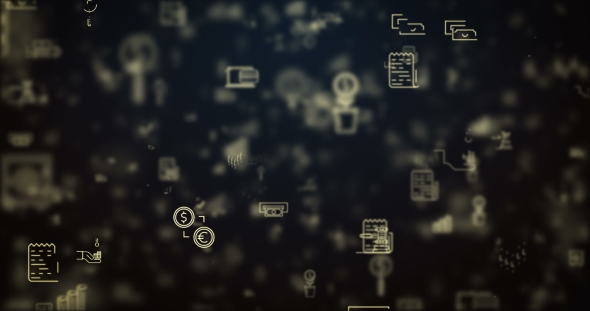 Loop Moved Finance Icons Background