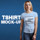 Female T-shirt Mock-up - GraphicRiver Item for Sale