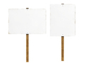 Protest Signs Isolated  - 3D Illustration - PhotoDune Item for Sale