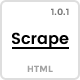 Scrape - Creative Portfolio Template - ThemeForest Item for Sale