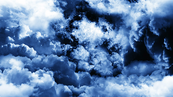 Abstract Dark Clouds and the Big Moon on Background alt