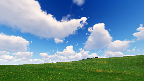 Moving Clouds On Sunny Day alt